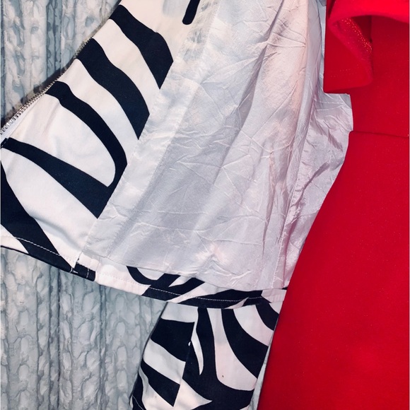 Cute Vintage Zebra Print Zip-Up Jacket/Blazer - Picture 7 of 7